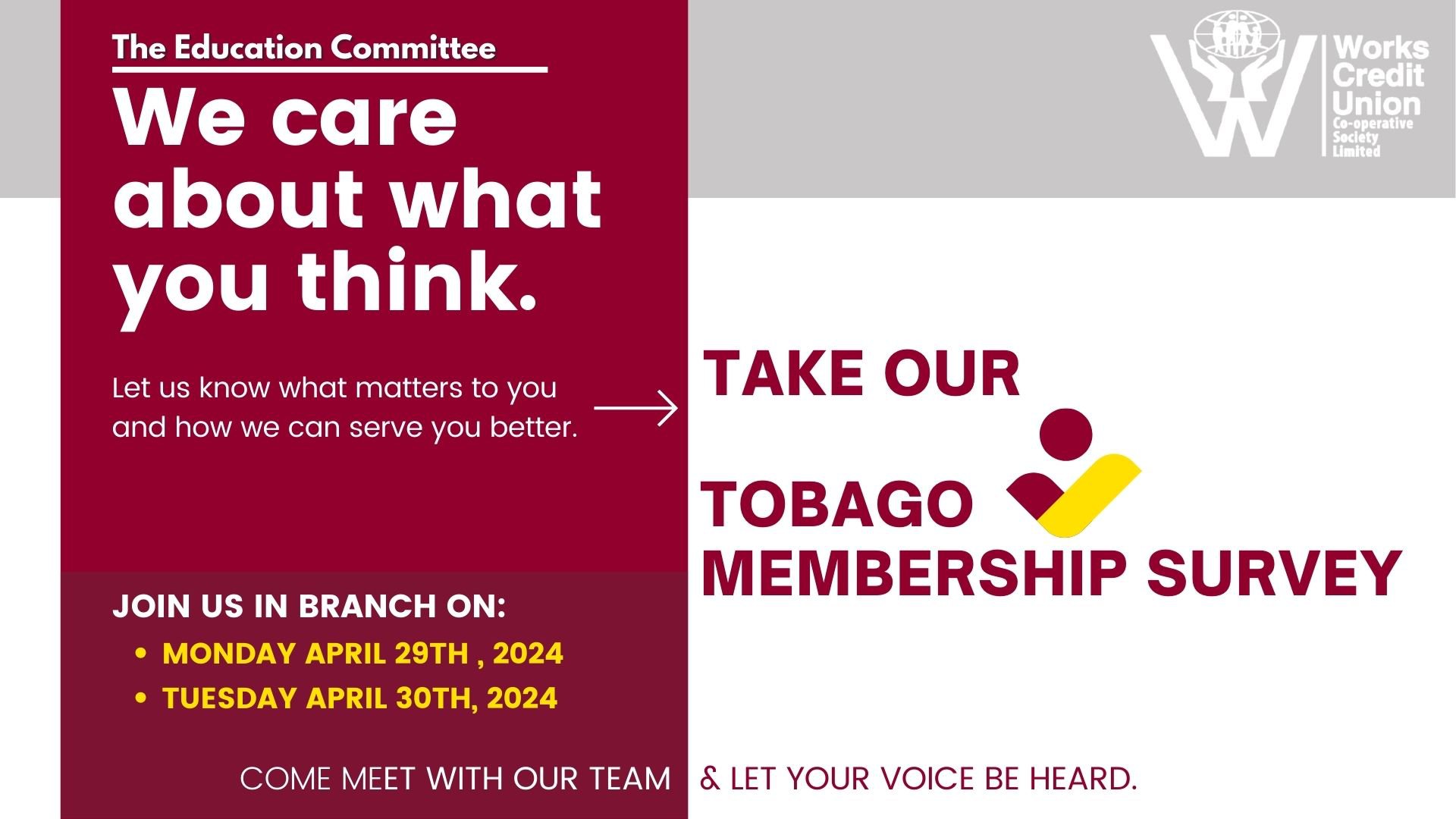 Tobago Membership Survey Notice - Tobago Branch Flyer.jpg